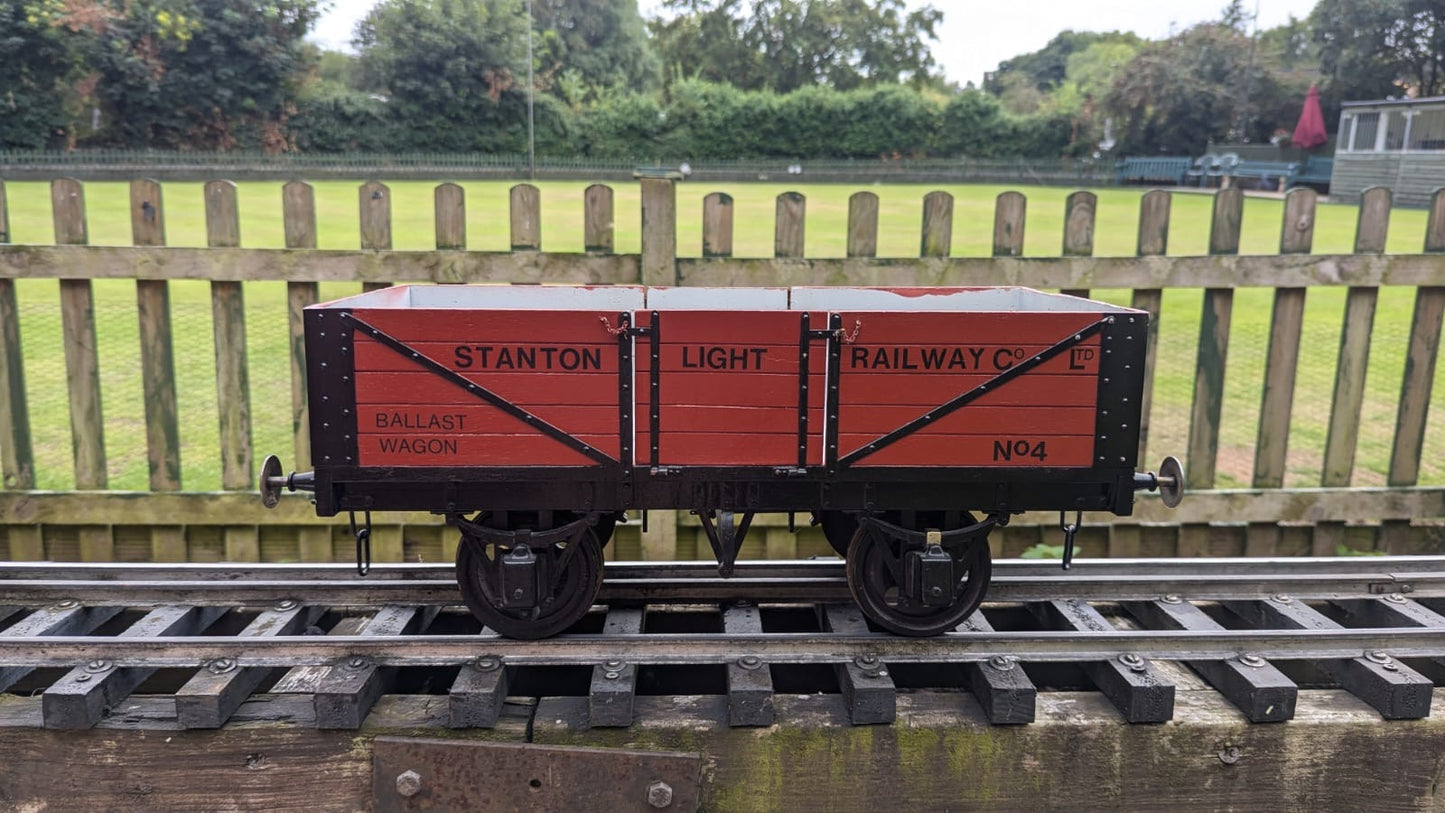 5 inch Gauge Ballast Wagon (RED)