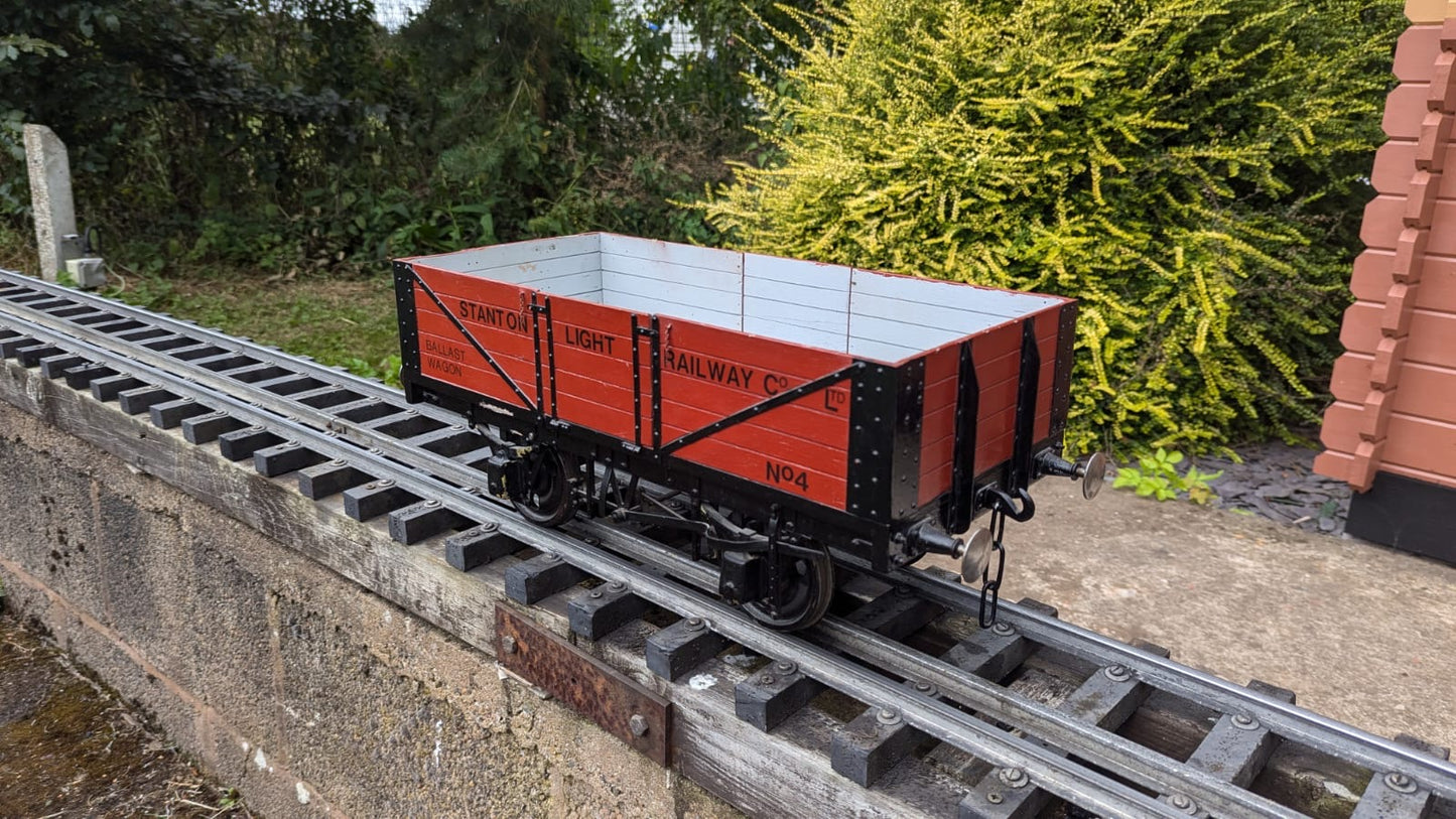 5 inch Gauge Ballast Wagon (RED)