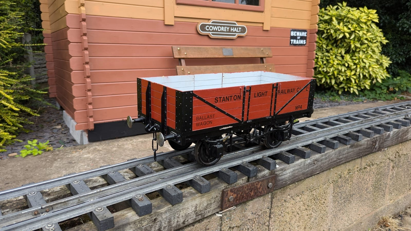 5 inch Gauge Ballast Wagon (RED)