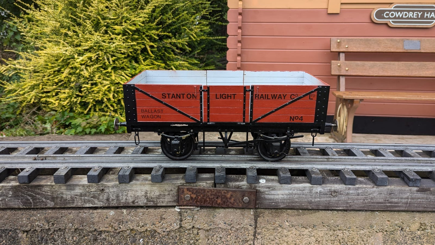 5 inch Gauge Ballast Wagon (RED)